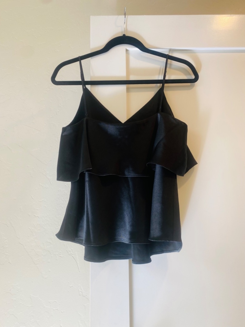 Express Ruffle Satin Cami - Picture 2 of 3